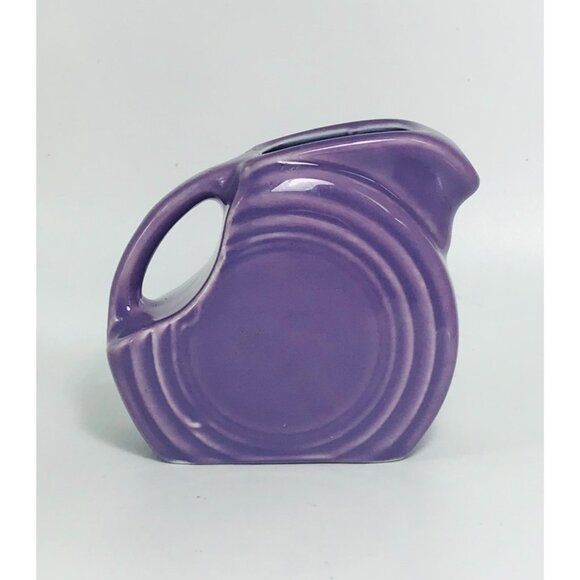 Vintage Lilac Fiesta Mini Disc Pitcher HLC 5 Oz Miniature 1990s USA Original - Picture 2 of 9